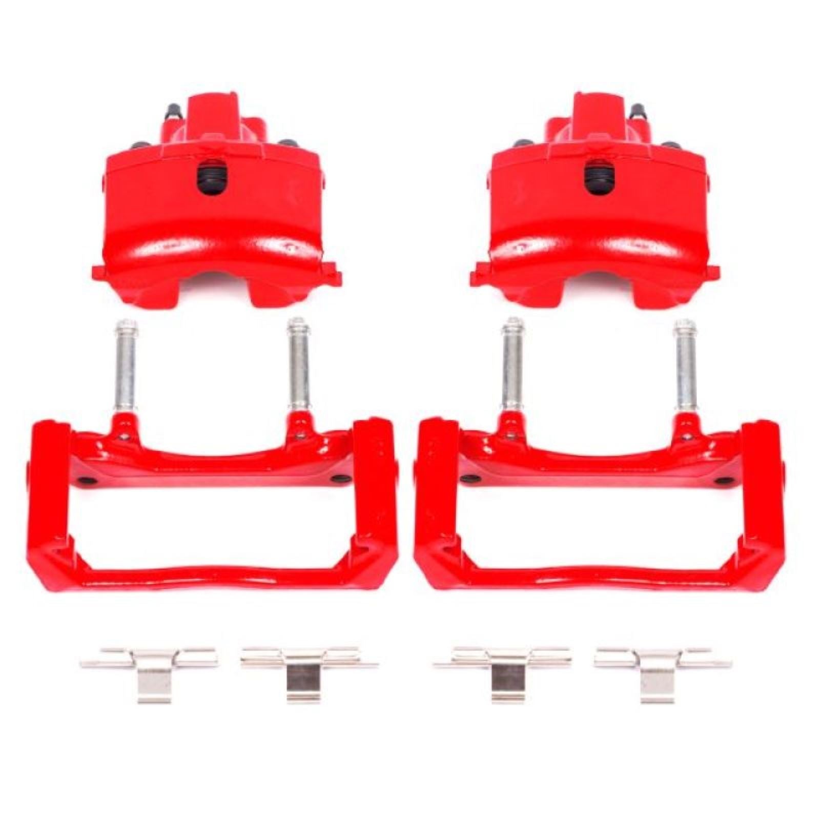 Powerstop Rear Red Calipers w/Brackets - Pair for 07-09 Chrysler Aspen [MPN: S4836]_1808307
