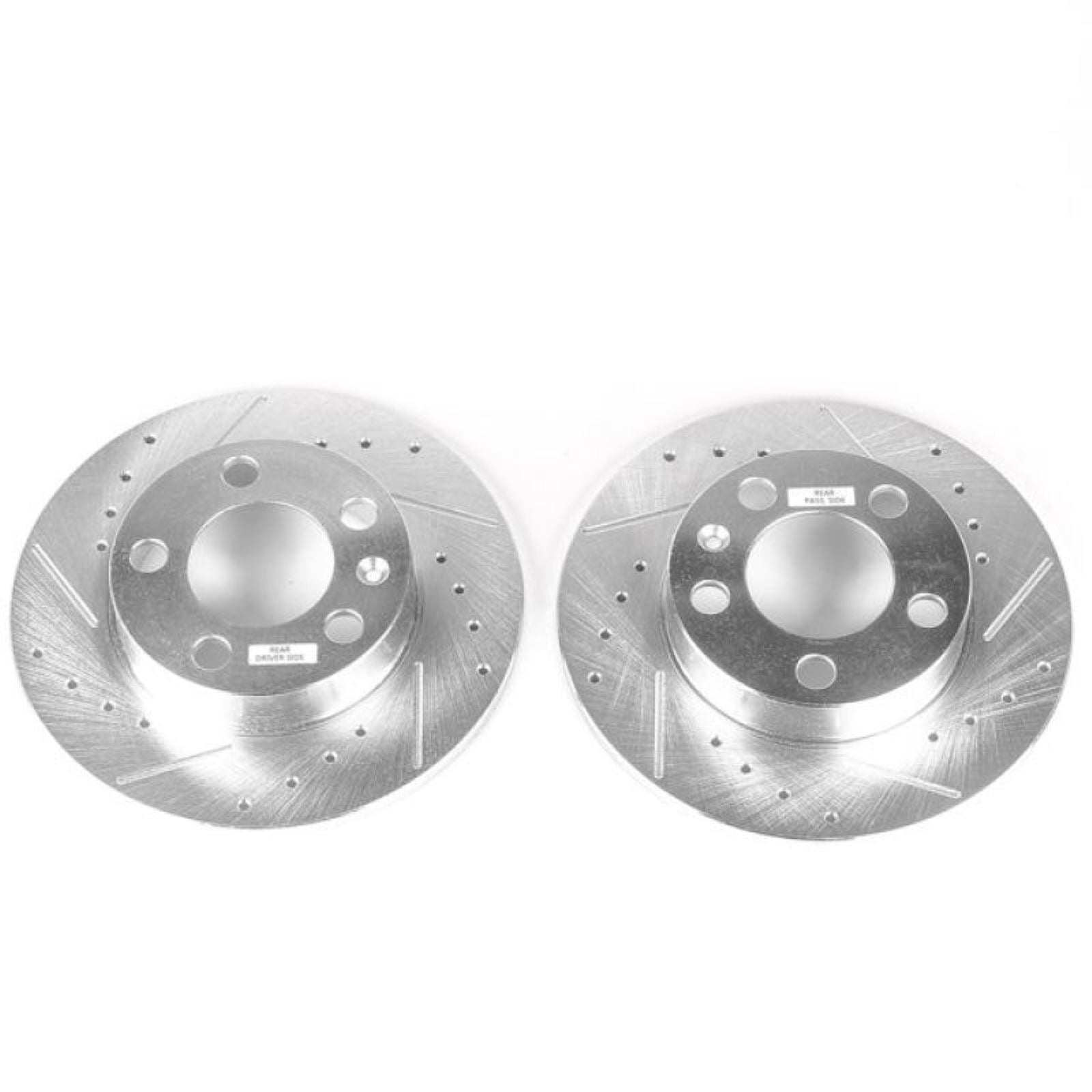 Powerstop Rear Evolution Drilled & Slotted Rotors - Pair for 99-06 Audi TT [MPN: EBR618XPR]_1811217