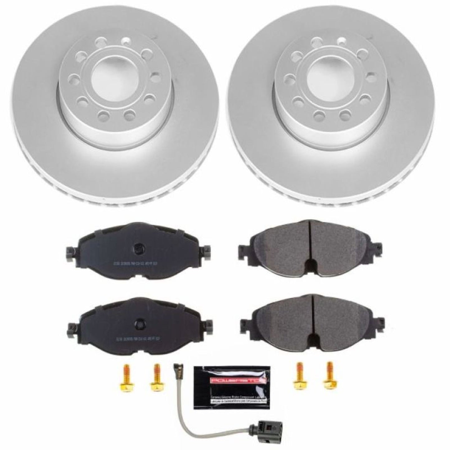 Powerstop Front Z23 Evolution Sport Coated Brake Kit for 15-18 Audi A3 [MPN: CRK7080]_1814826