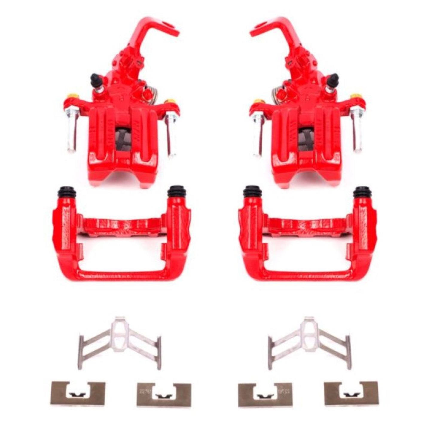 Powerstop Rear Red Calipers w/Brackets - Pair for 00-09 Honda S2000 [MPN: S2730]_1809611
