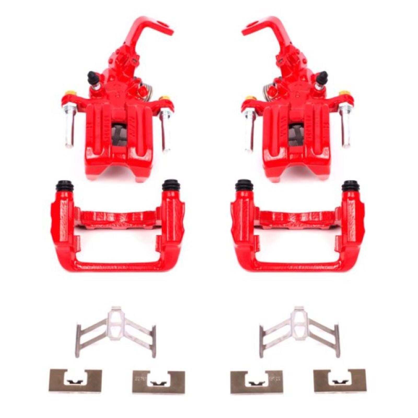 Powerstop Rear Red Calipers w/Brackets - Pair for 00-09 Honda S2000 [MPN: S2730]_1809611