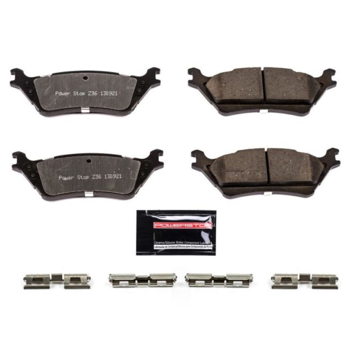 Powerstop Rear Z36 Truck & Tow Brake Pads w/Hardware for 12-19 Ford F-150 [MPN: Z36-1602]_1808903