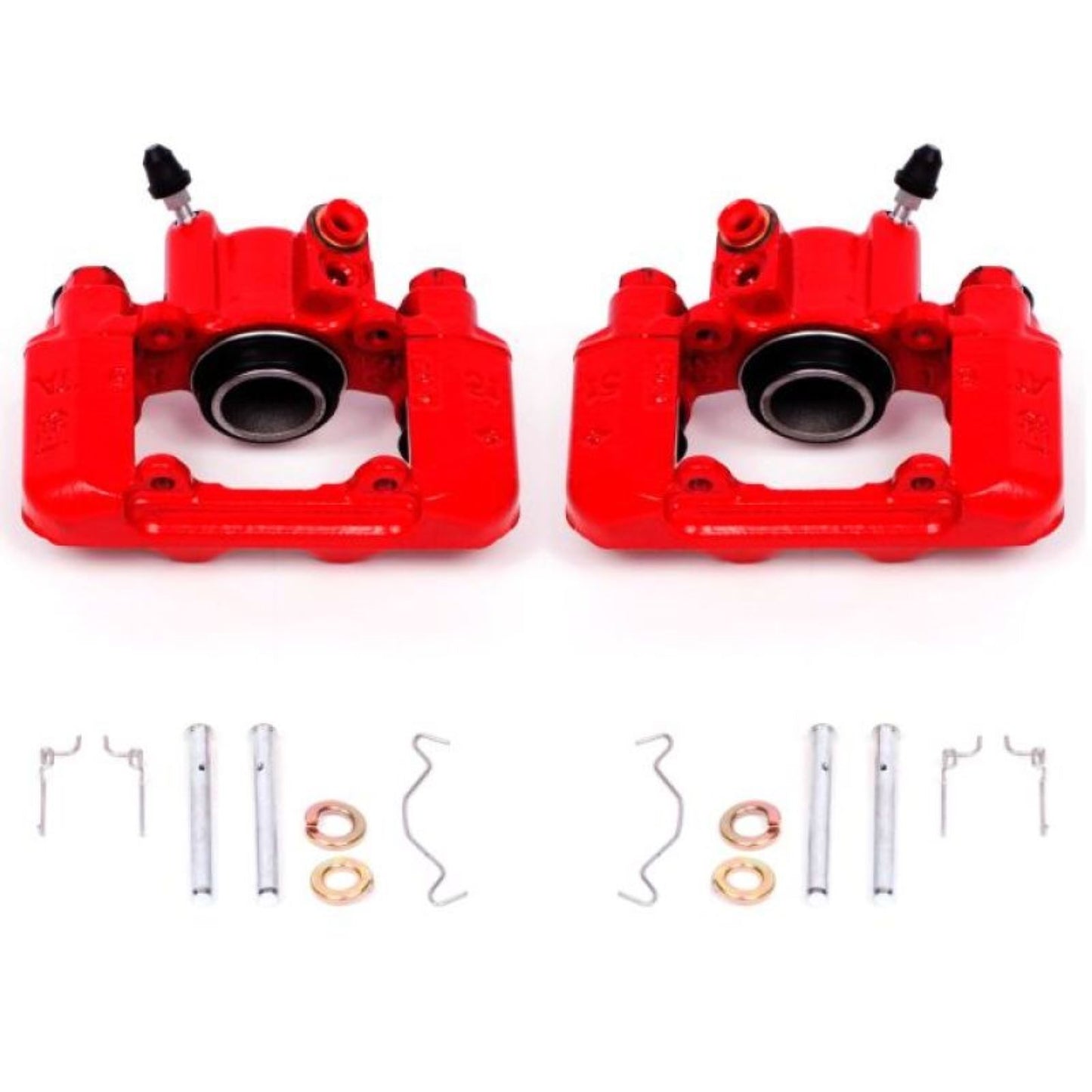 Powerstop Rear Red Calipers w/o Brackets - Pair for 03-06 Pontiac Vibe [MPN: S2612]_1813606