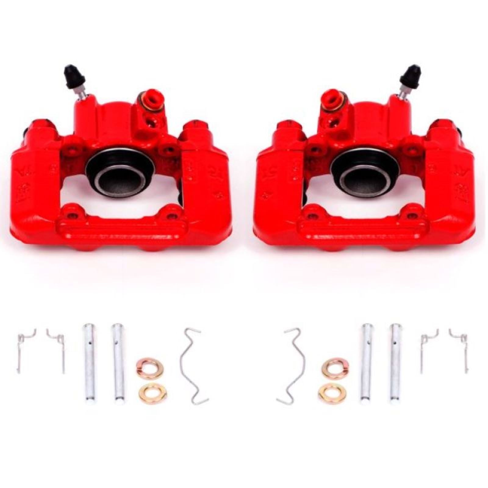 Powerstop Rear Red Calipers w/o Brackets - Pair for 03-06 Pontiac Vibe [MPN: S2612]_1813606