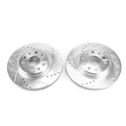 Powerstop Front Evolution Drilled & Slotted Rotors - Pair for 2018 Jeep Wrangler [MPN: AR8387XPR]_1806962