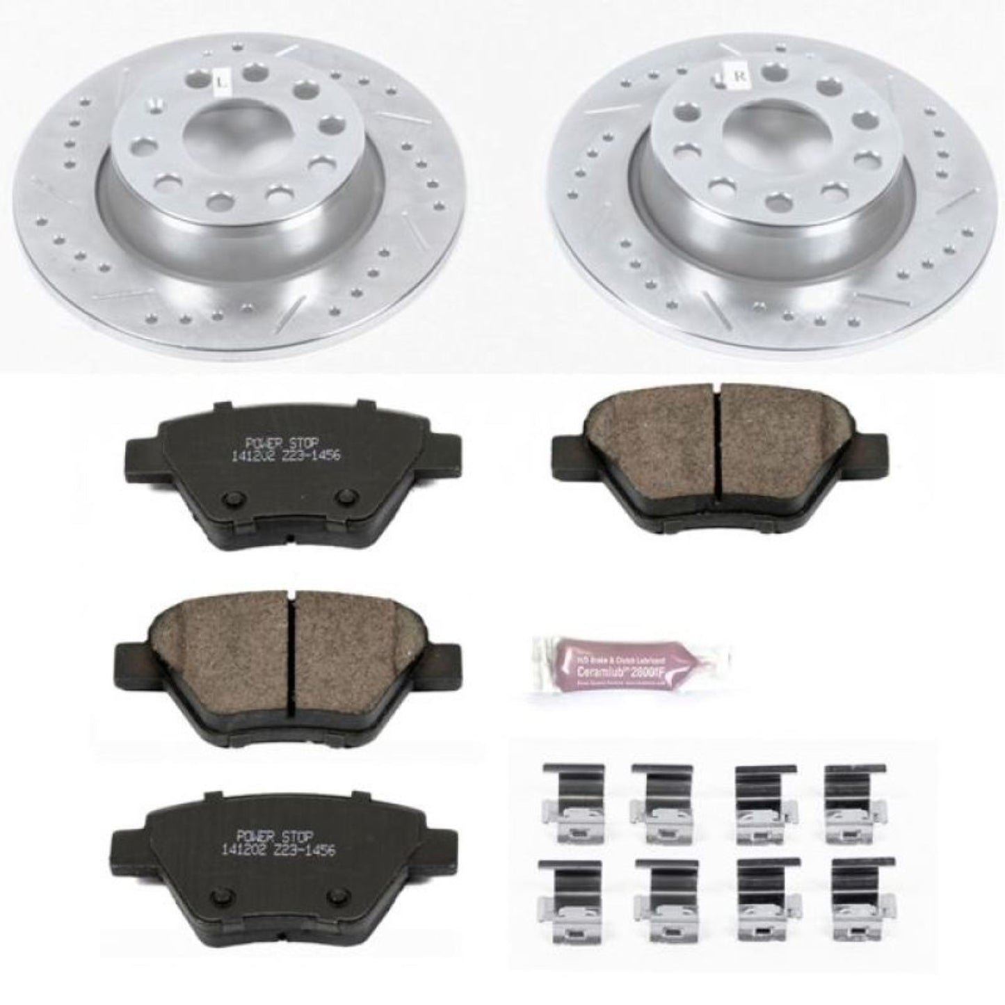 Powerstop Rear Z23 Evolution Sport Brake Kit for 10-12 Audi A3 [MPN: K5667]_1813104