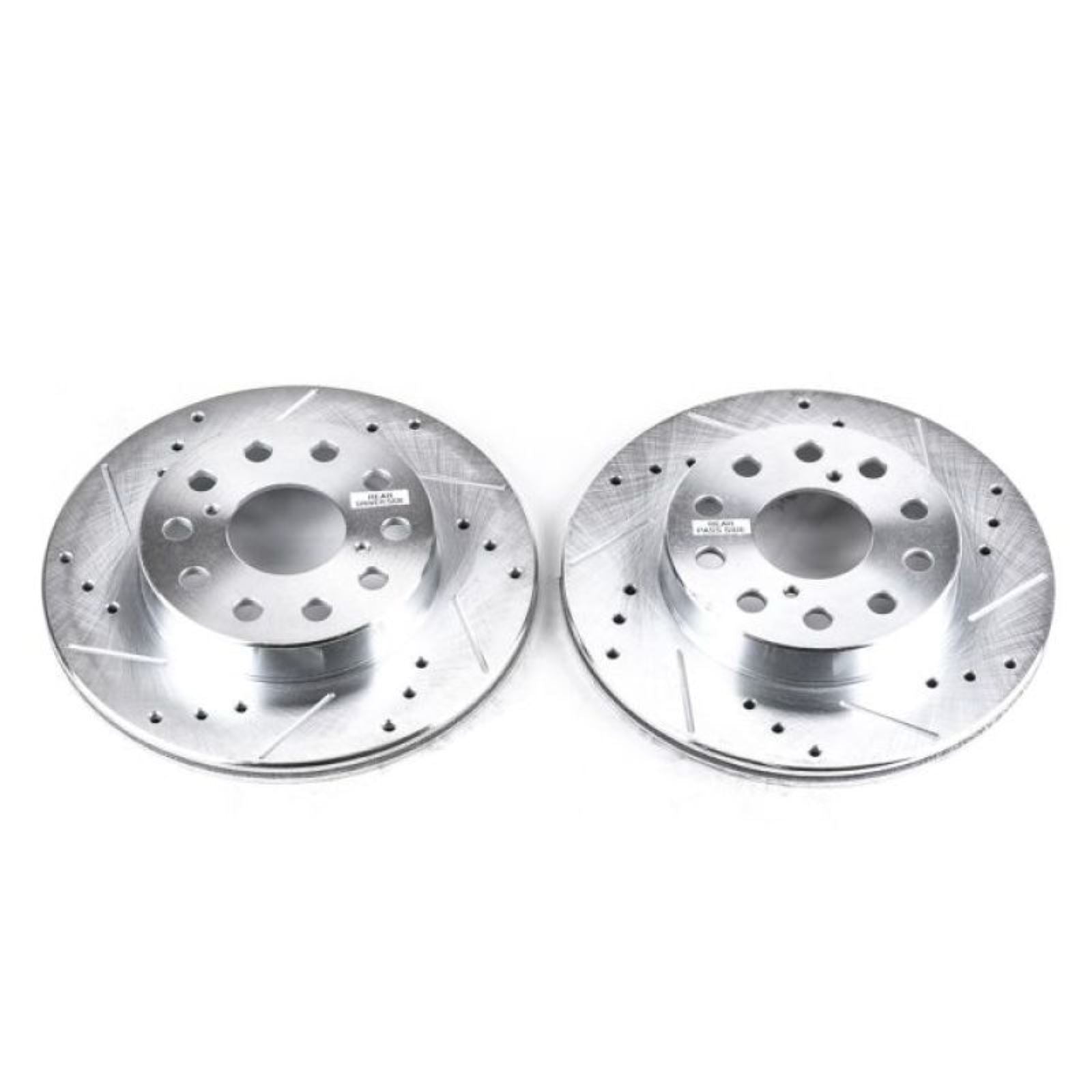 Powerstop Rear Evolution Drilled & Slotted Rotors - Pair for 91-95 Toyota MR2 [MPN: JBR593XPR]_1807384