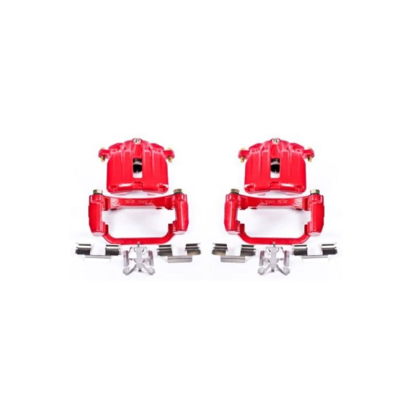 Powerstop Rear Red Calipers w/Brackets - Pair for 04-05 Cadillac DeVille [MPN: S4854]_1807038