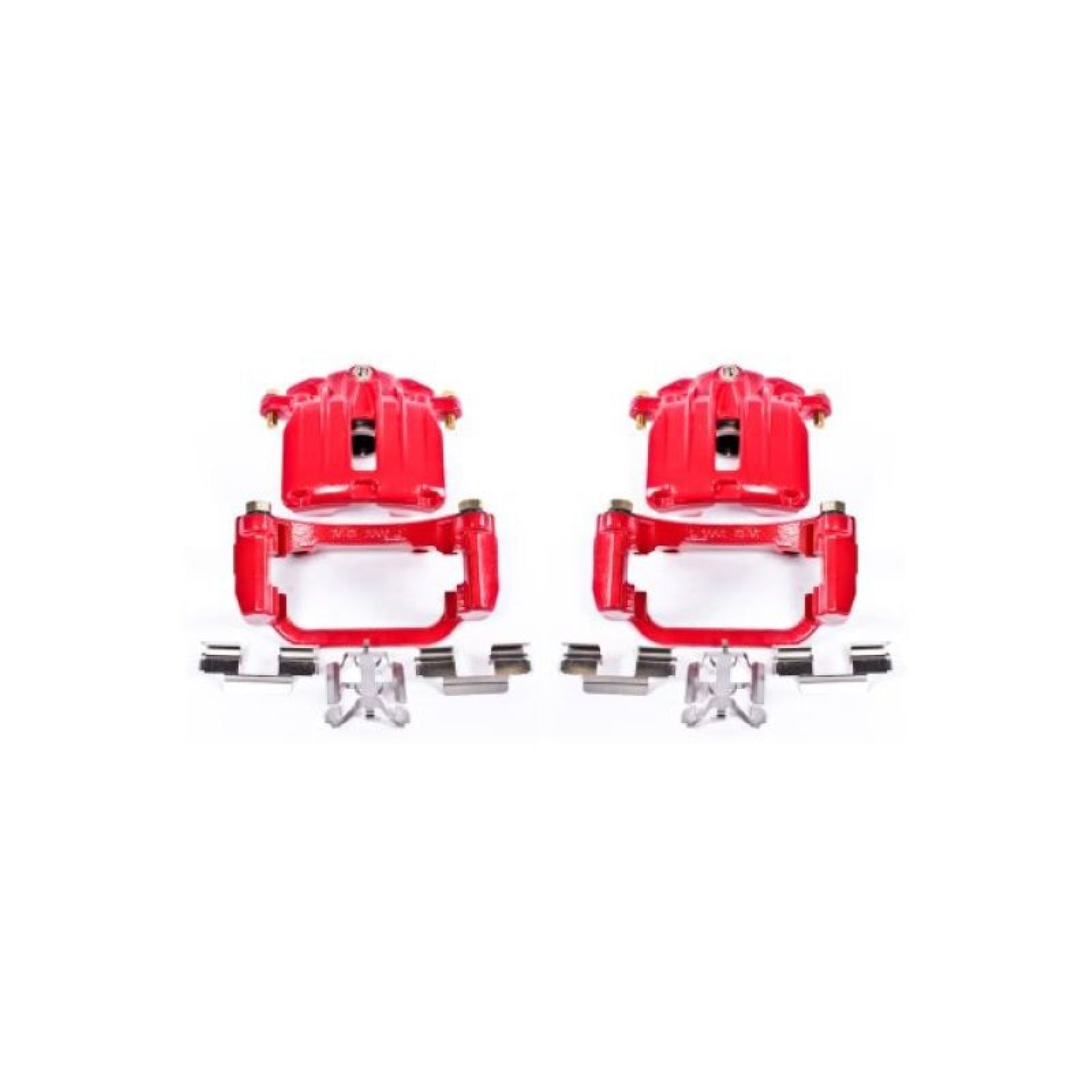 Powerstop Rear Red Calipers w/Brackets - Pair for 04-05 Cadillac DeVille [MPN: S4854]_1807038