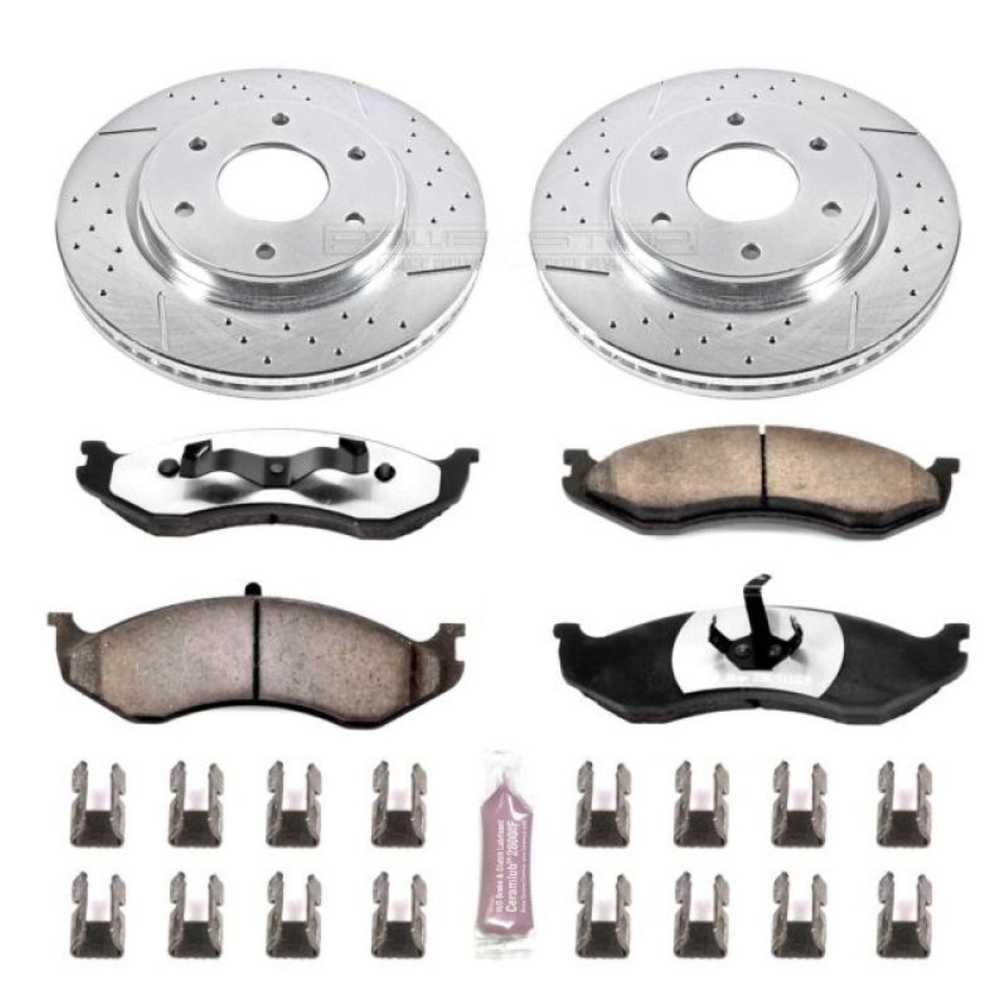 Powerstop Front Z36 Truck & Tow Brake Kit for 90-99 Jeep Cherokee [MPN: K2119-36]_1807072