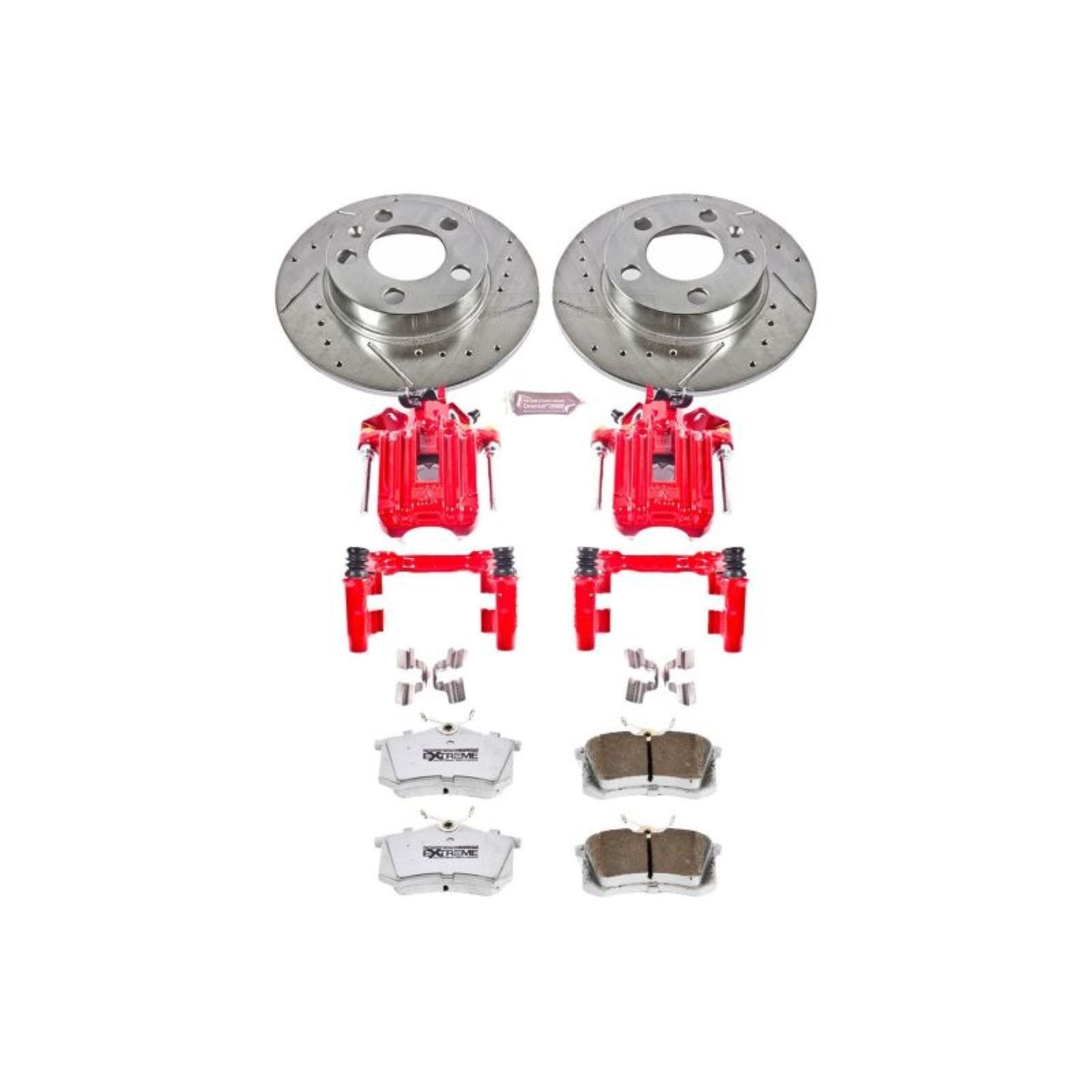 Powerstop Rear Z26 Street Warrior Brake Kit w/Calipers for 01-05 Volkswagen Jetta [MPN: KC847-26]_1807057