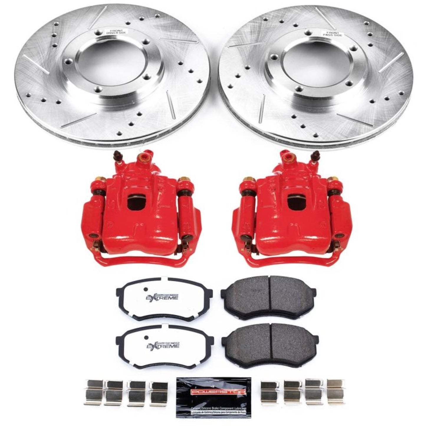 Powerstop Front Z36 Truck & Tow Brake Kit w/Calipers for 95-04 Toyota Tacoma [MPN: KC1232-36]_1814127