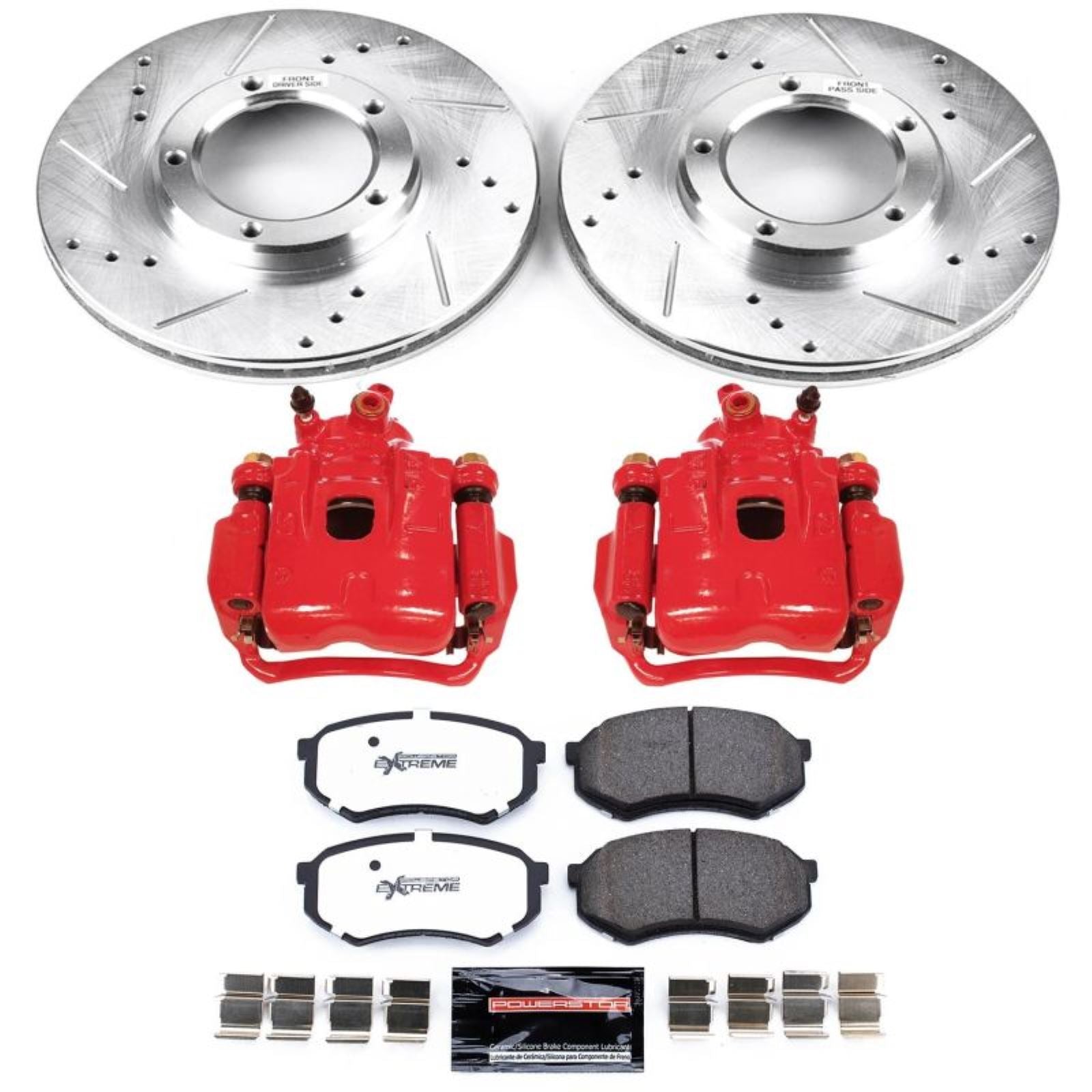 Powerstop Front Z36 Truck & Tow Brake Kit w/Calipers for 95-04 Toyota Tacoma [MPN: KC1232-36]_1814127