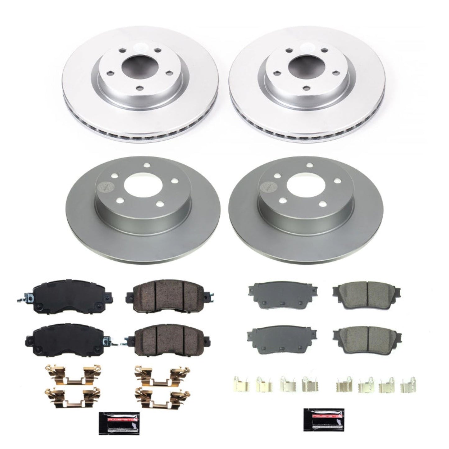 Powerstop Front & Rear Z17 Coated Brake Kit for 19-22 Nissan Altima [MPN: CRK8684]_1807890