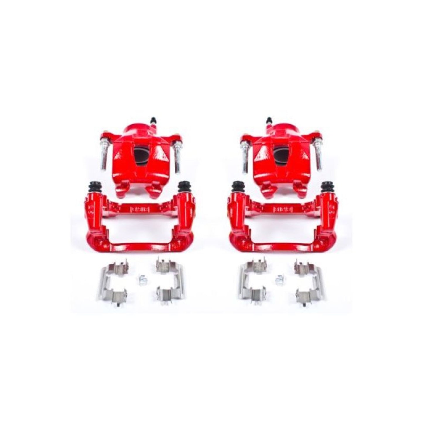 Powerstop Front Red Calipers w/Brackets - Pair for 05-10 Scion tC [MPN: S2580A]_1807166