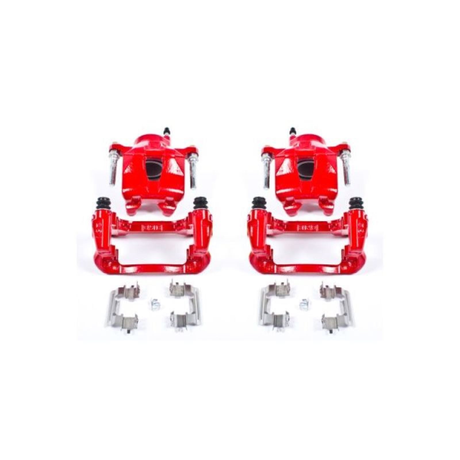 Powerstop Front Red Calipers w/Brackets - Pair for 05-10 Scion tC [MPN: S2580A]_1807166