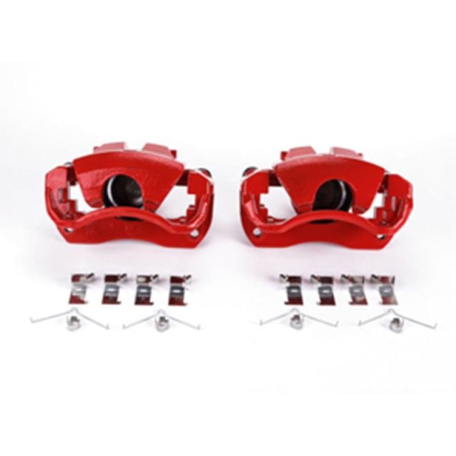 Powerstop Front Red Calipers w/Brackets - Pair for 13-17 Lexus ES300h [MPN: S3128]_1808280