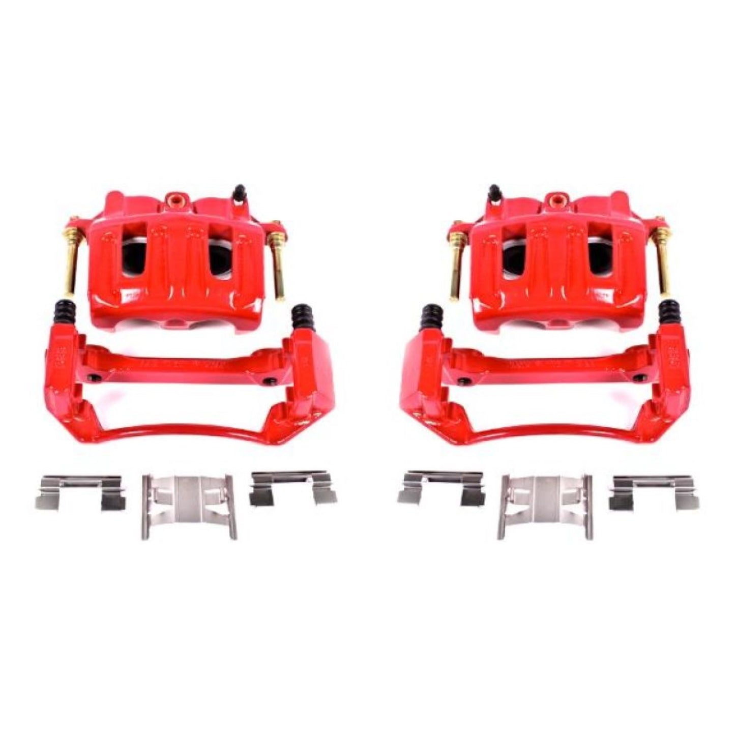 Powerstop Front Red Calipers w/Brackets - Pair for 99-03 Ford F-150 [MPN: S4750]_1807442