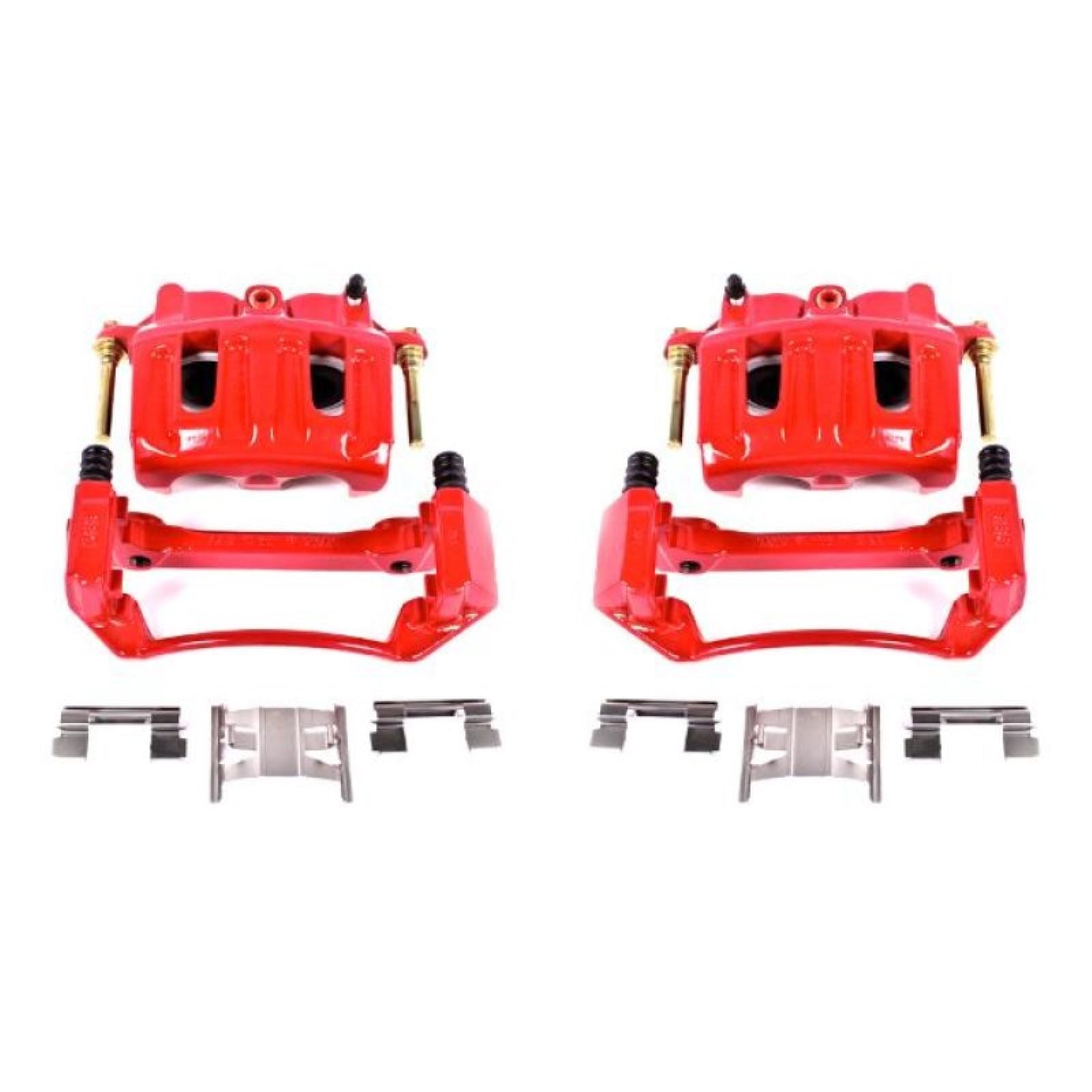 Powerstop Front Red Calipers w/Brackets - Pair for 99-03 Ford F-150 [MPN: S4750]_1807442