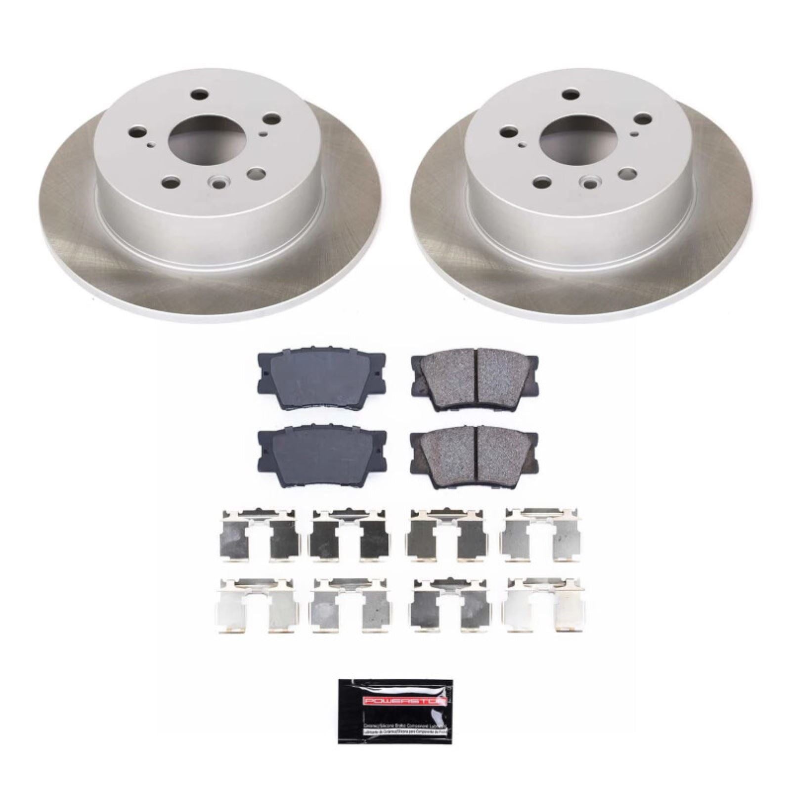 Powerstop Rear Semi-Coated Rotor Kit for 07-11 Toyota Camry [MPN: SC3068]_1809968