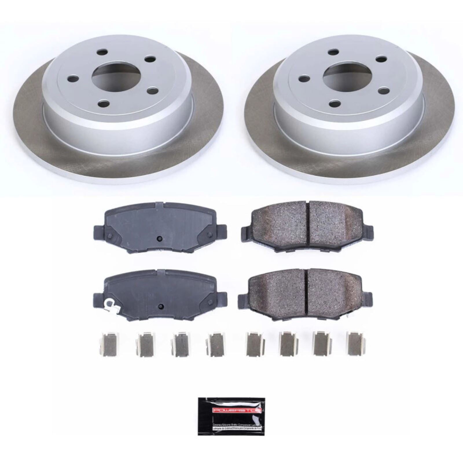 Powerstop Rear Semi-Coated Rotor Kit for 2018 Jeep Wrangler JK [MPN: SC3090]_1809960