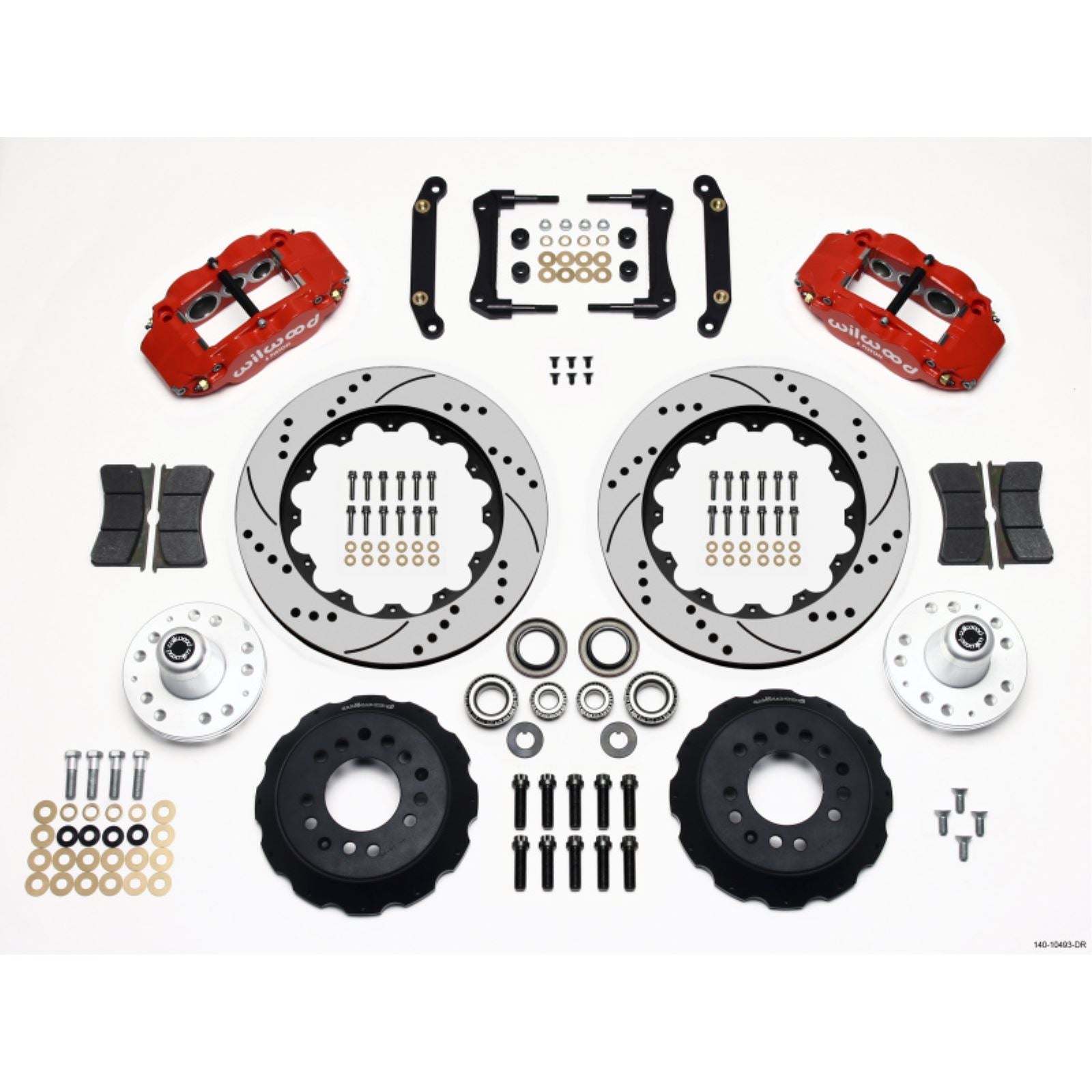 Wilwood Narrow Superlite 6R Front Hub Kit - Red for 79-81 Camaro [MPN: 140-10493-DR]_1816608