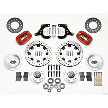 Wilwood Forged Dynalite Front Kit 11.75in Drilled - Red for 55-57 Chevy [MPN: 140-11010-DR]_1816713