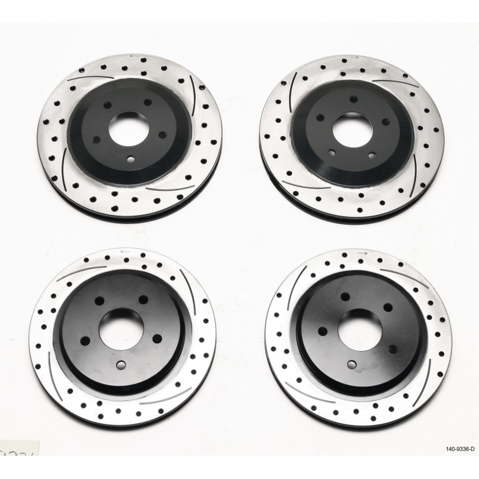 Wilwood Rotor Kit Front Rear for 97-04 Corvette C5 All/ 05-13 C6 Base [MPN: 140-9336-D]_1816754