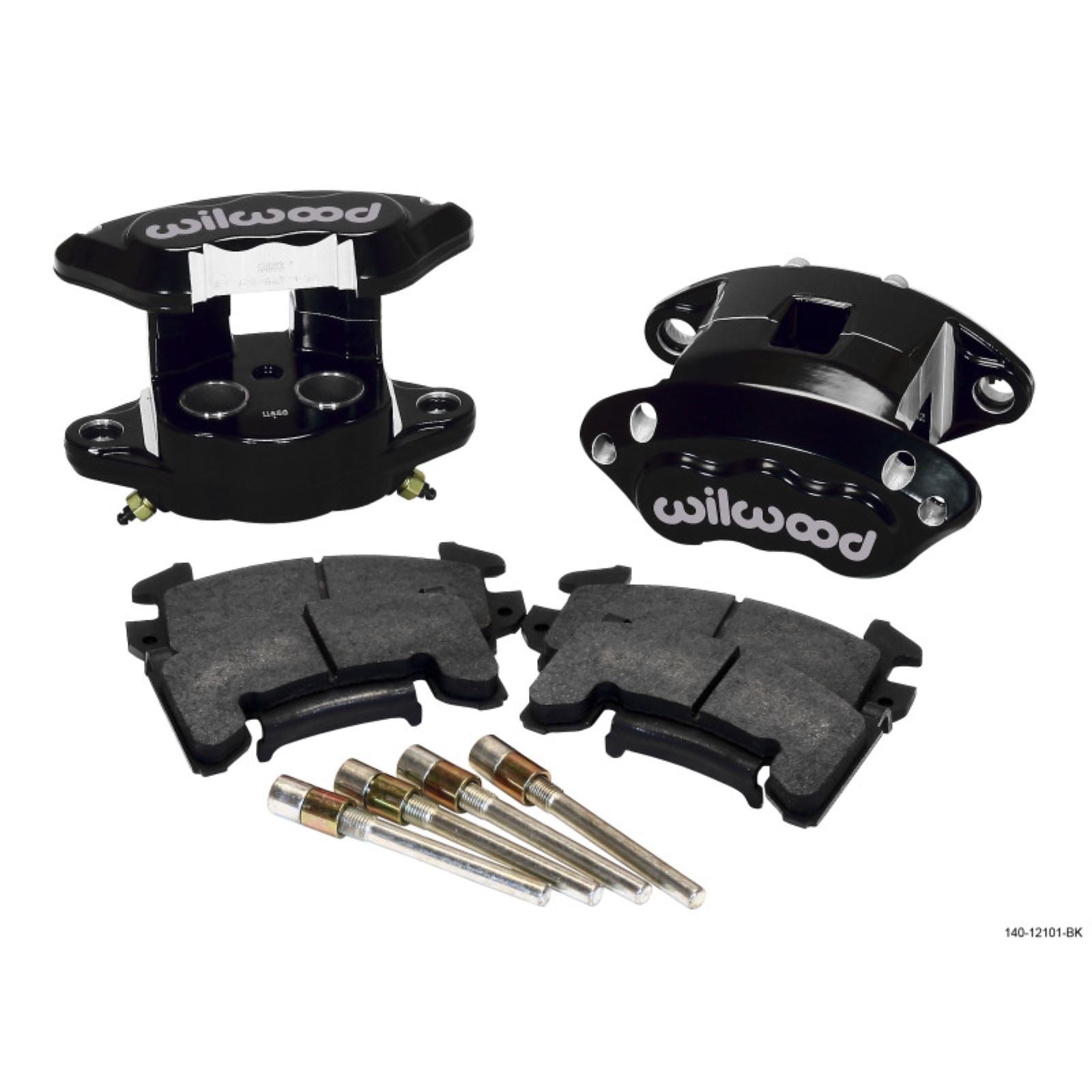 Wilwood D154 Rear Caliper Kit - Black 1.12 / 1.12in Piston 1.04in Rotor [MPN: 140-12101-BK]_1816745