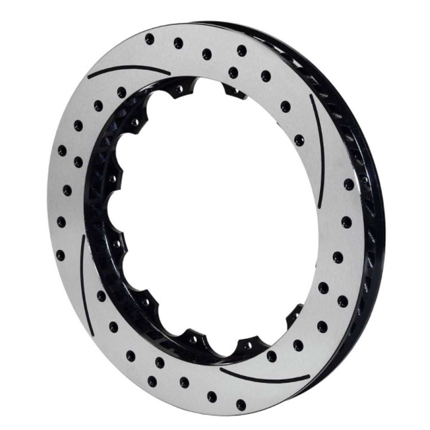 Wilwood Rotor SV-SRP 72 Iron LH Black - Drill 14.00 x 1.25 - 12 on 8.75in [MPN: 160-8397-BK]_1825906