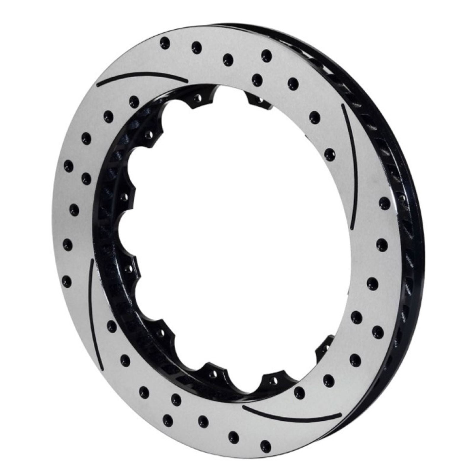 Wilwood Rotor SV-SRP 72 Iron LH Black - Drill 14.00 x 1.25 - 12 on 8.75in [MPN: 160-8397-BK]_1825906