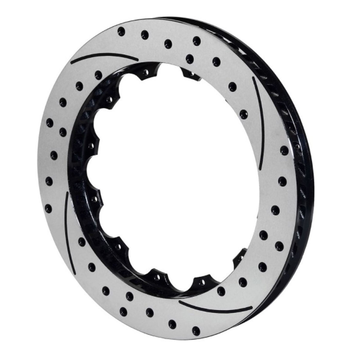 Wilwood Rotor SV-SRP 72 Iron RH - Black - Drill 14.00 x 1.25 - 12 on 8.75in [MPN: 160-8396-BK]_1821128