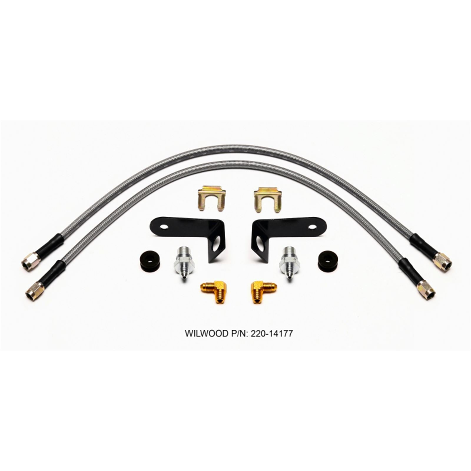 Wilwood Flexline Kit 20 inch -3 M10-1.0 BF 1/8 NPT 90 Degree [MPN: 220-14177]_1821623
