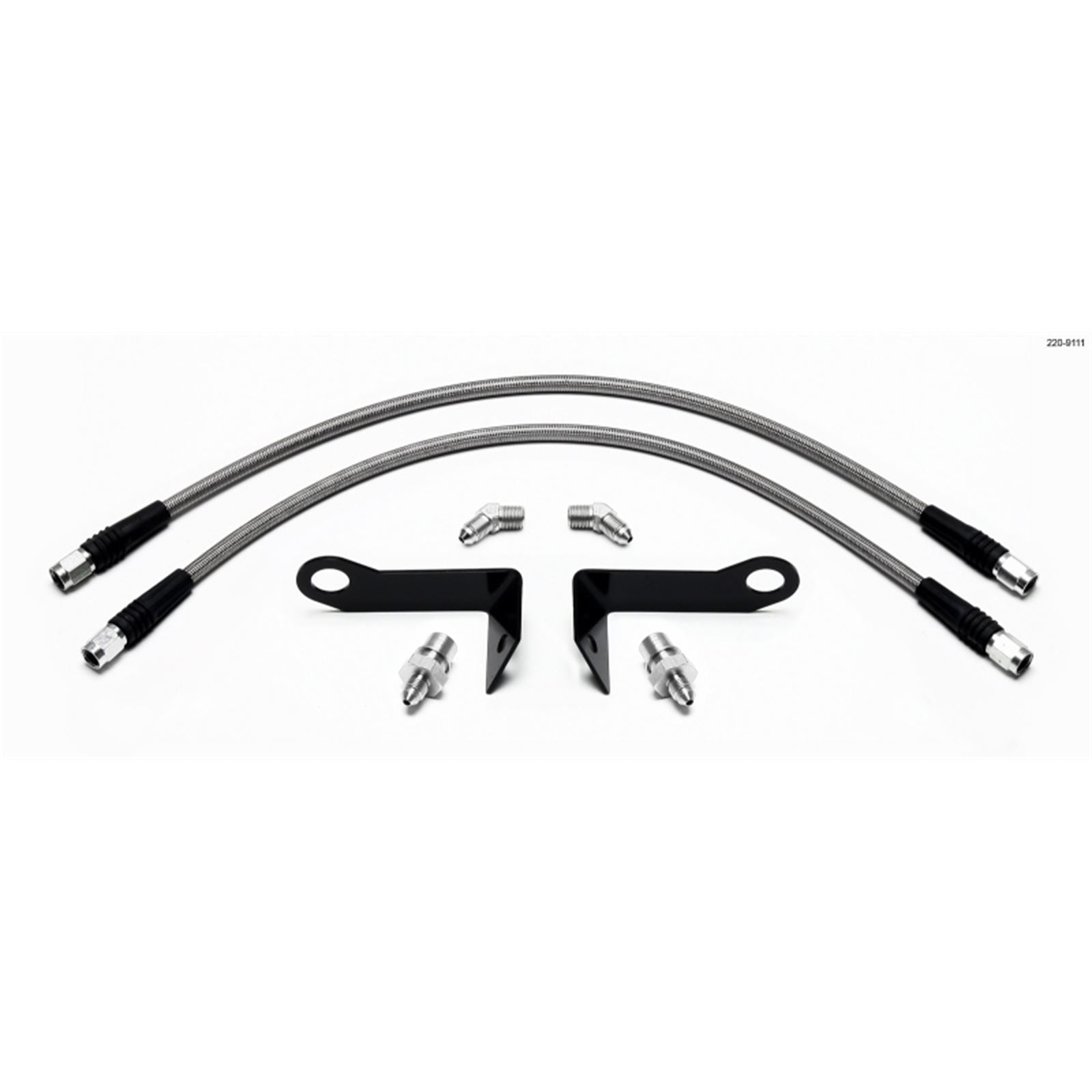 Wilwood Flexline Kit - Front for 2005-08 Ford Mustang w/ SL4 or SL6 Caliper [MPN: 220-9111]_1824059