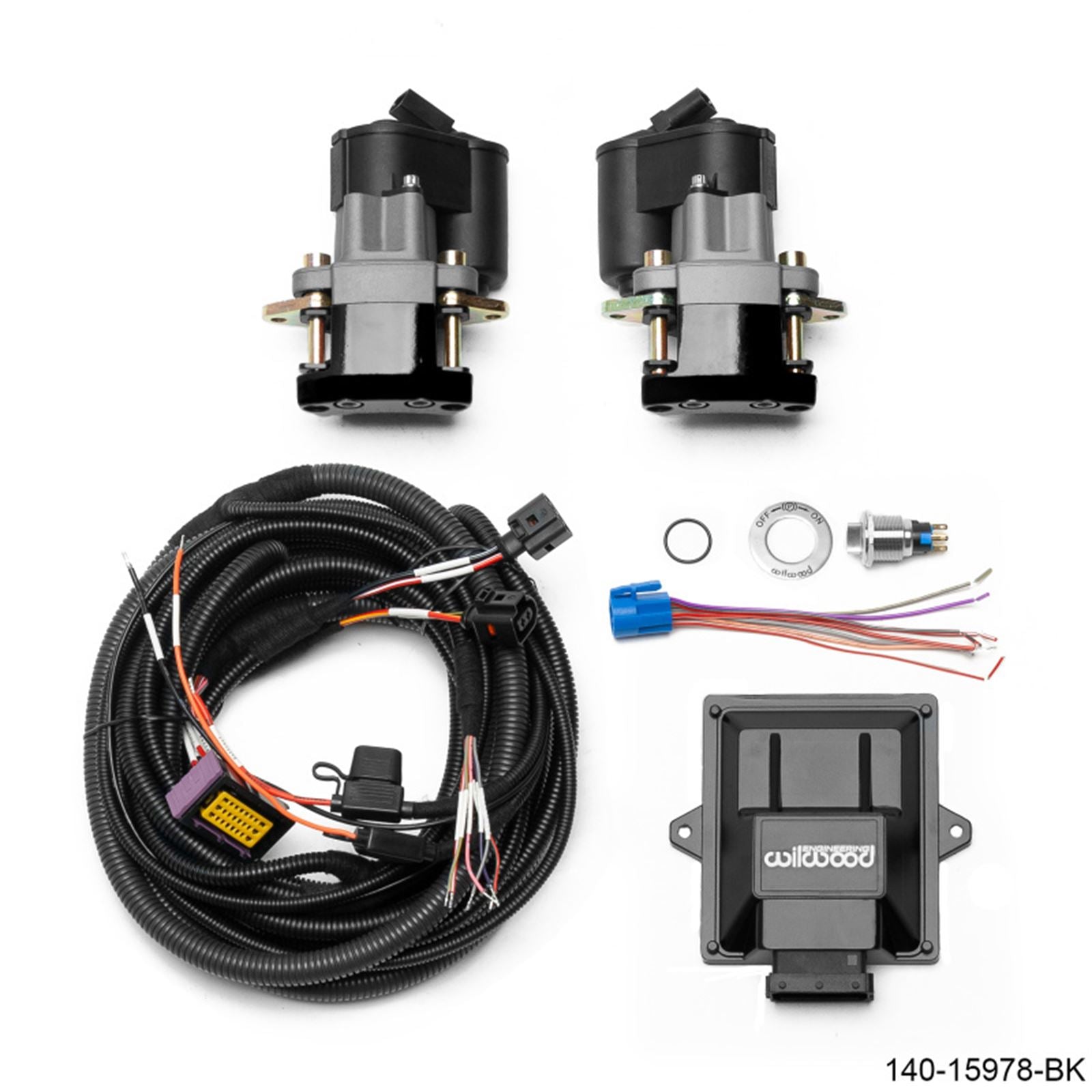 Wilwood Electronic Parking Brake Rear Retrofit Kit - 0.810in Rotor   [MPN: 140-15978-BK]_1821212