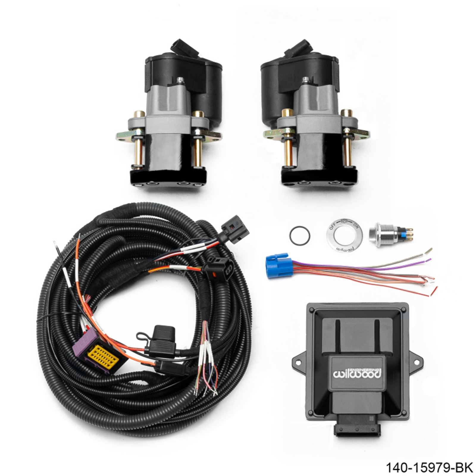 Wilwood Electronic Parking Brake Rear Retrofit Kit - 0.810in Rotor   [MPN: 140-15978-BK]_1822706