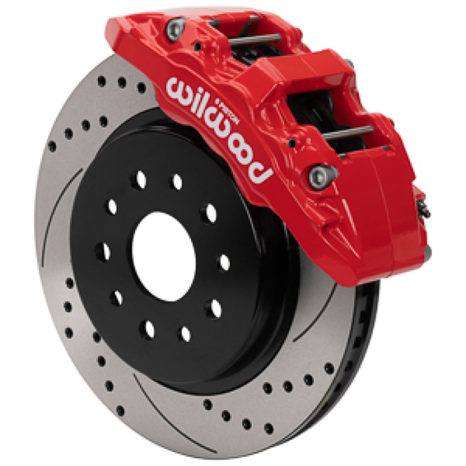 Wilwood Aero6-DM Front Brake Kit - D&S - Red for 07-18 Jeep Wrangler (JK) [MPN: 140-17274-DR]_1822207