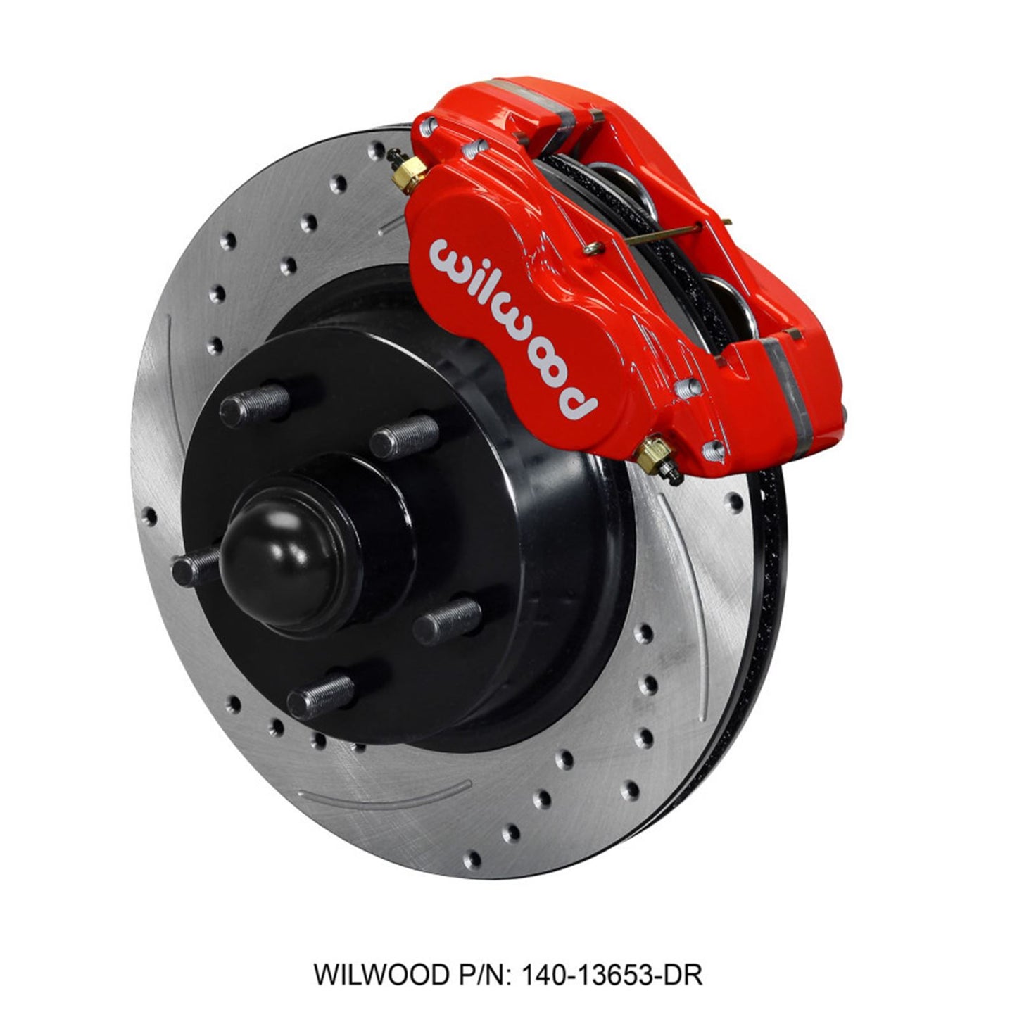 Wilwood Forged Dynalite-M Front Kit - Red for 60-68 Ford/Mercury Full Size [MPN: 140-13653-DR]_1820142