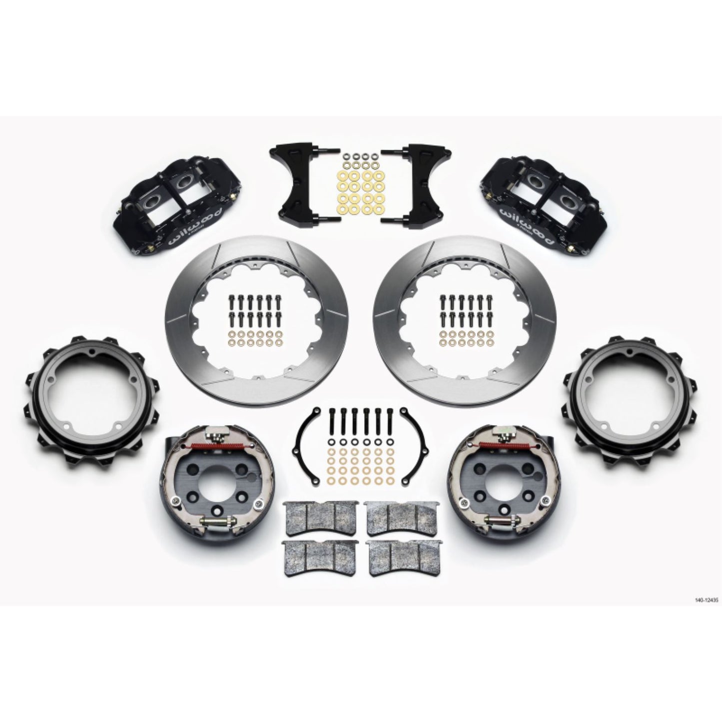 Wilwood Narrow Superlite 4R Rear P-Brk Kit 12.88in Strange Eng Floater [MPN: 140-12435]_1816903