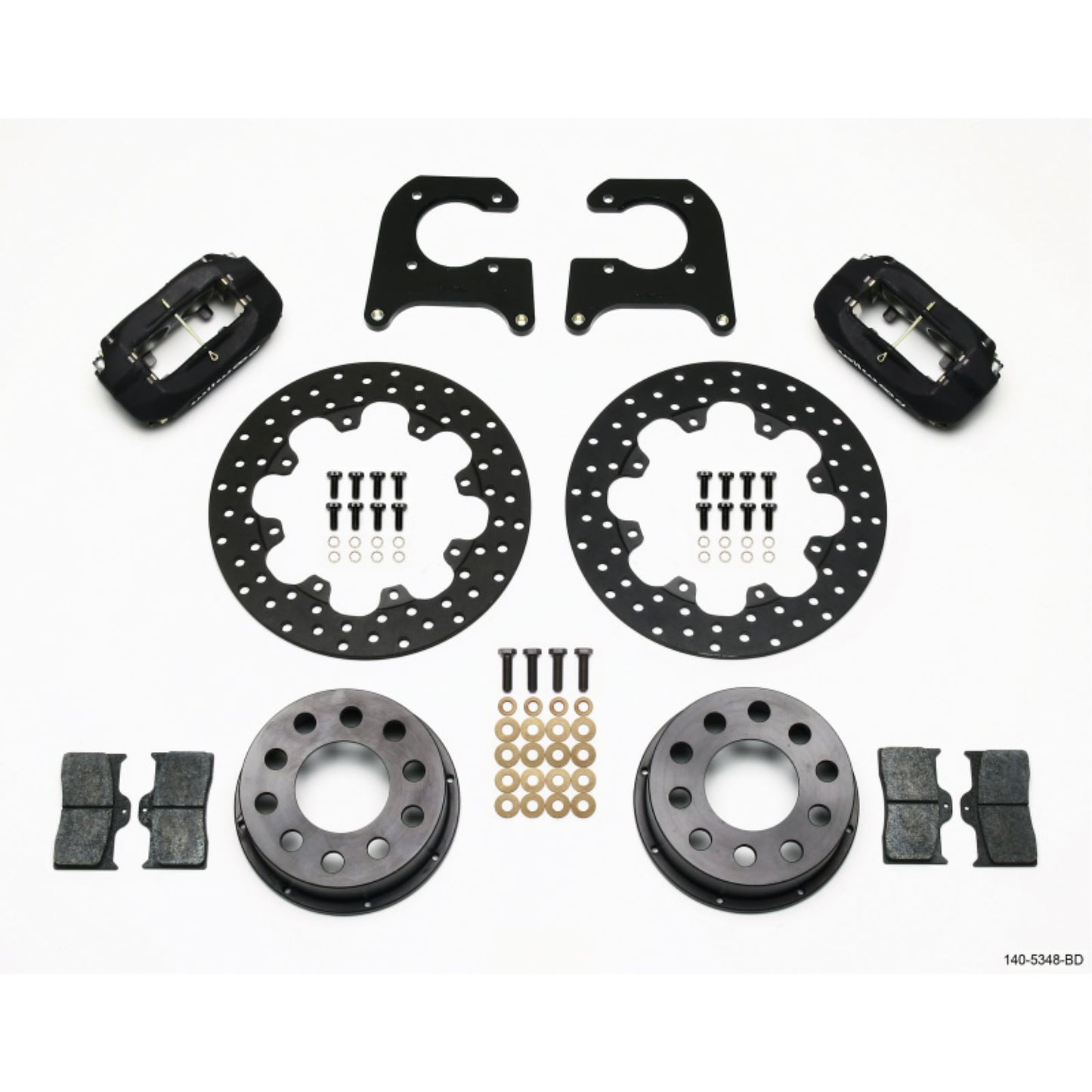 Wilwood Forged Dynalite Rear Drag Kit Drilled Rotor .690in Studs [MPN: 140-5348-BD]_1817034