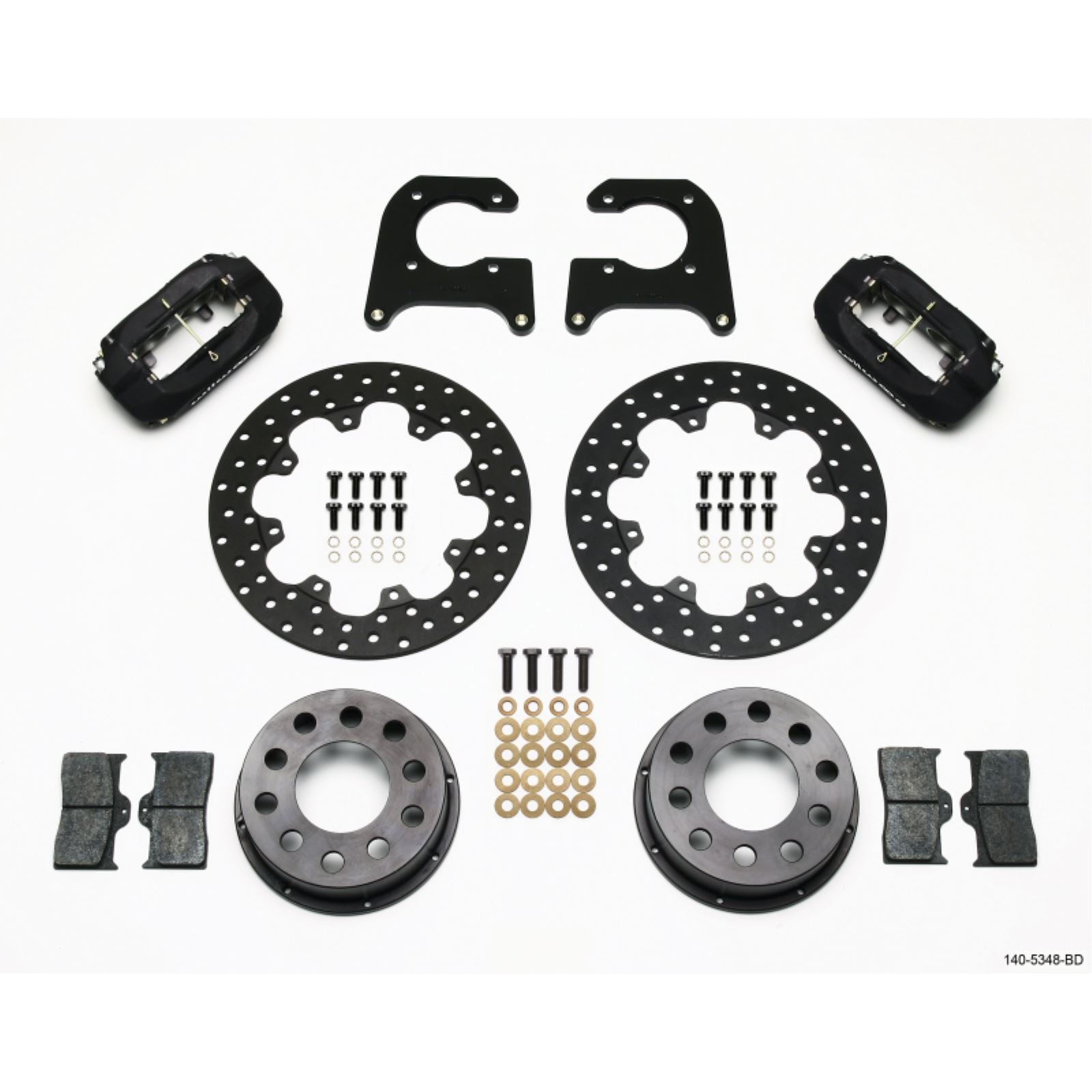 Wilwood Forged Dynalite Rear Drag Kit Drilled Rotor .690in Studs [MPN: 140-5348-BD]_1817034