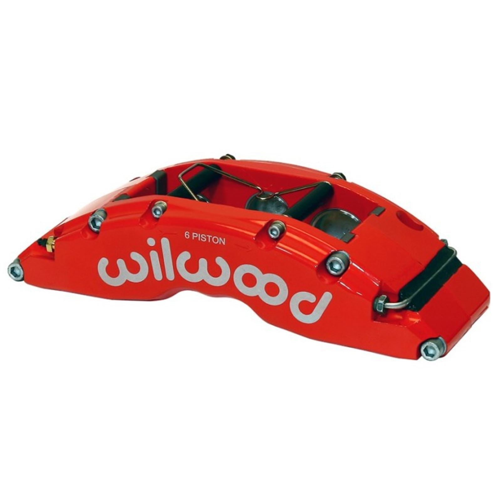Wilwood Caliper TC6R-Red 1.75/1.38/1.38in Pistons 1.38in Disc [MPN: 120-14318-FSR]_1825710