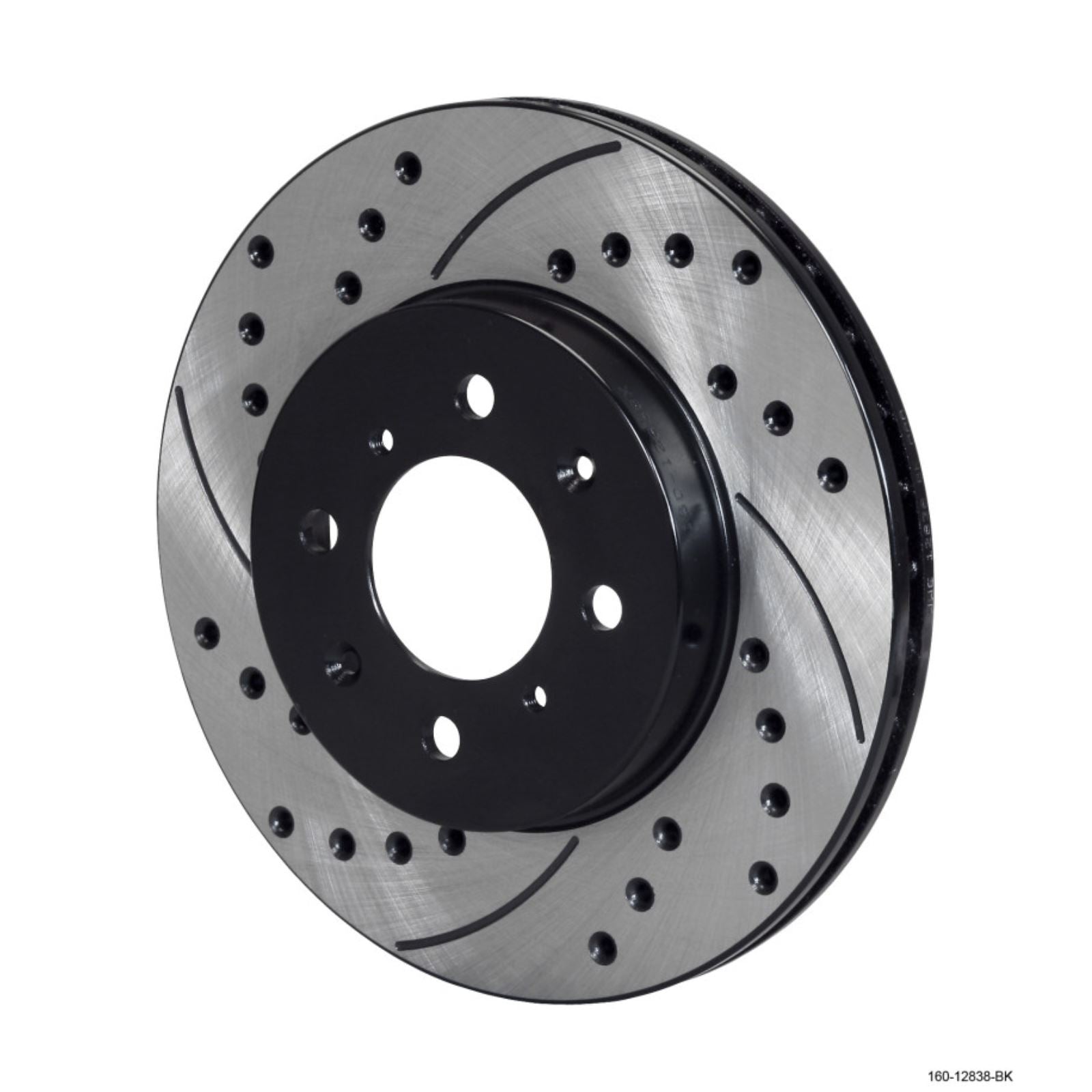 Wilwood Rotor .68in Offset SRP - Black - Drill-RH 10.32 x .83 - 4 x 3.93 [MPN: 160-12838-BK]_1817085