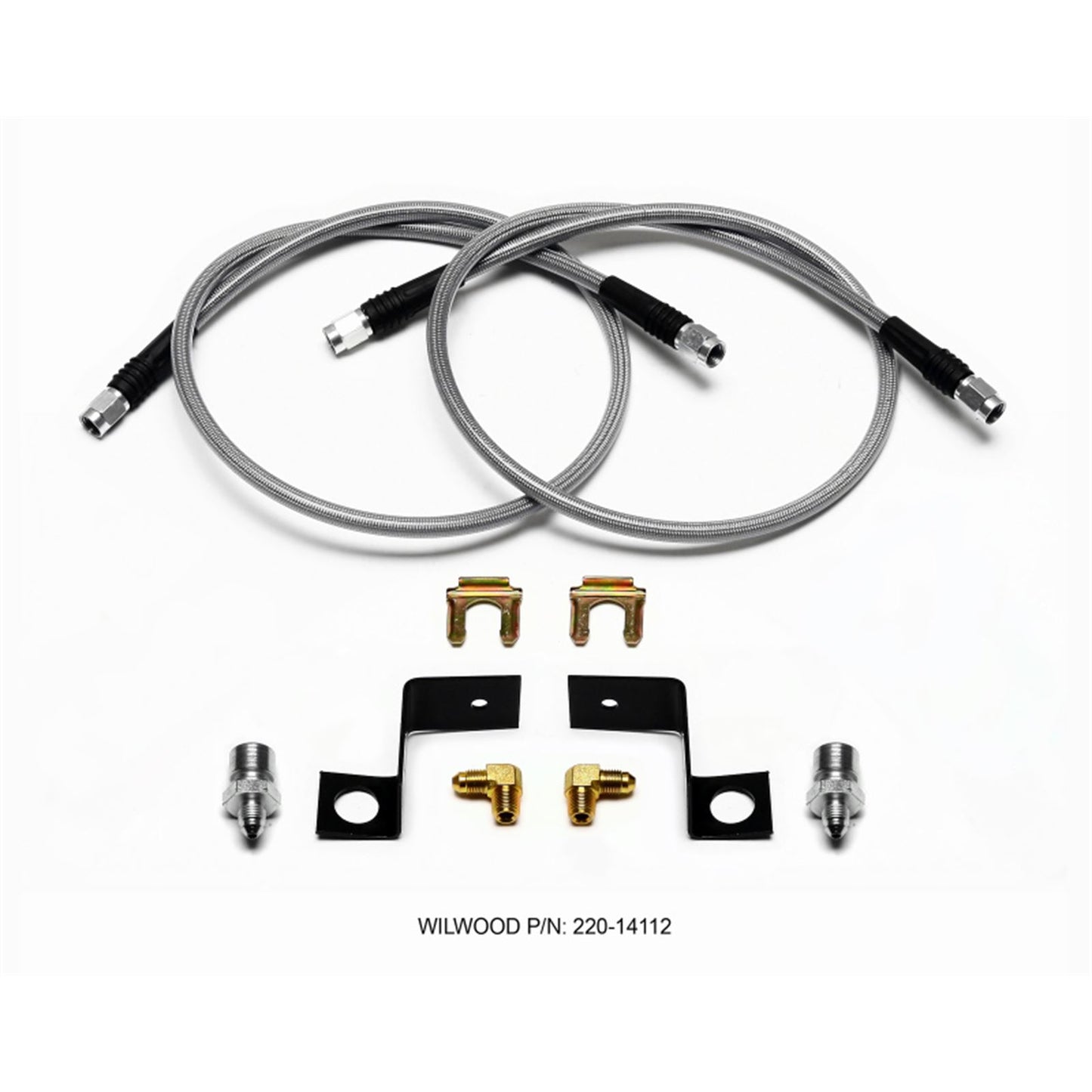 Wilwood Flexline Kit 30 inch -3 3/8-24 IF 1/8 NPT 90 Degree [MPN: 220-14111]_1820889