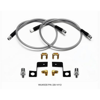 Wilwood Flexline Kit 30 inch -3 3/8-24 IF 1/8 NPT 90 Degree [MPN: 220-14111]_1820889