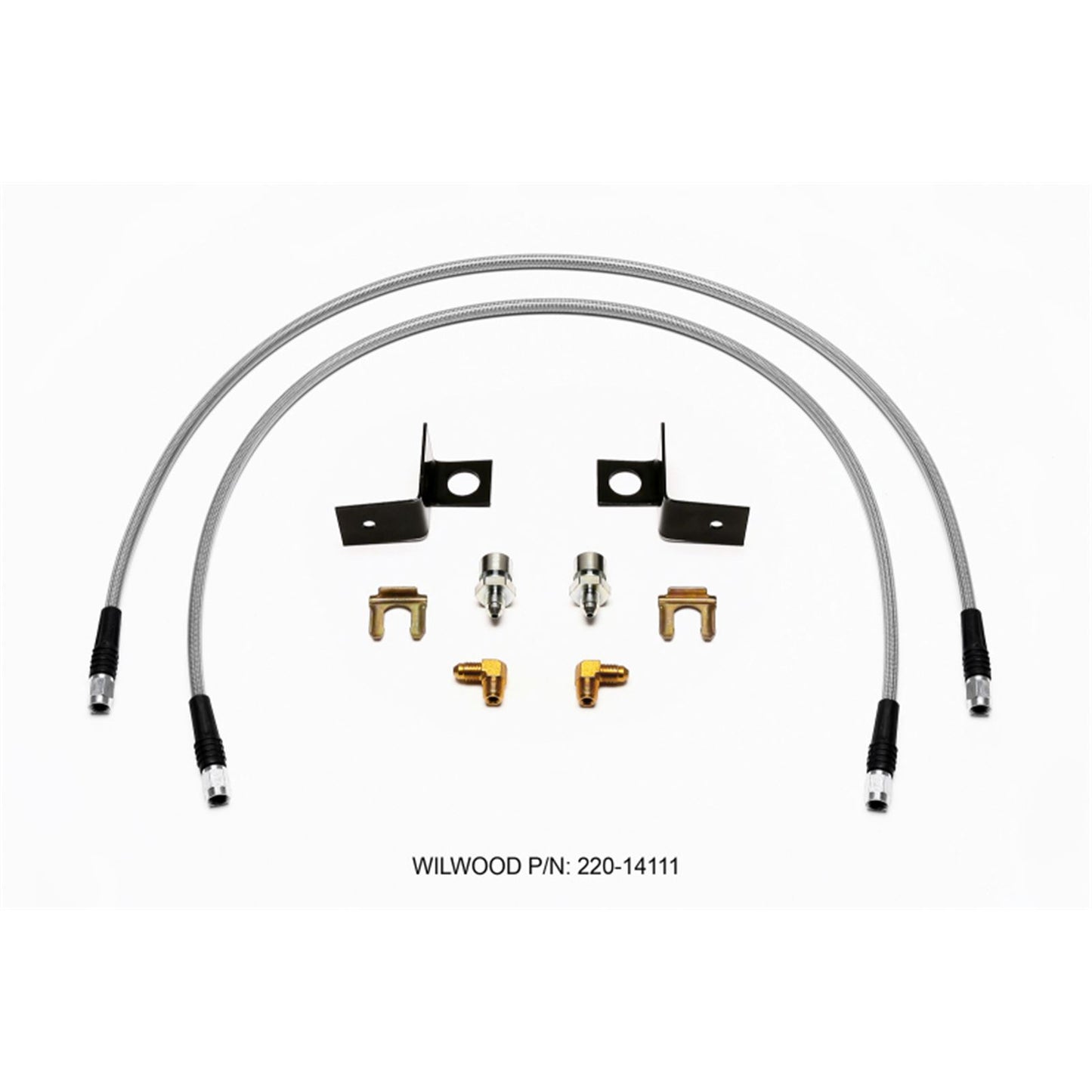 Wilwood Flexline Kit 30 inch -3 3/8-24 IF 1/8 NPT 90 Degree [MPN: 220-14111]_1822524