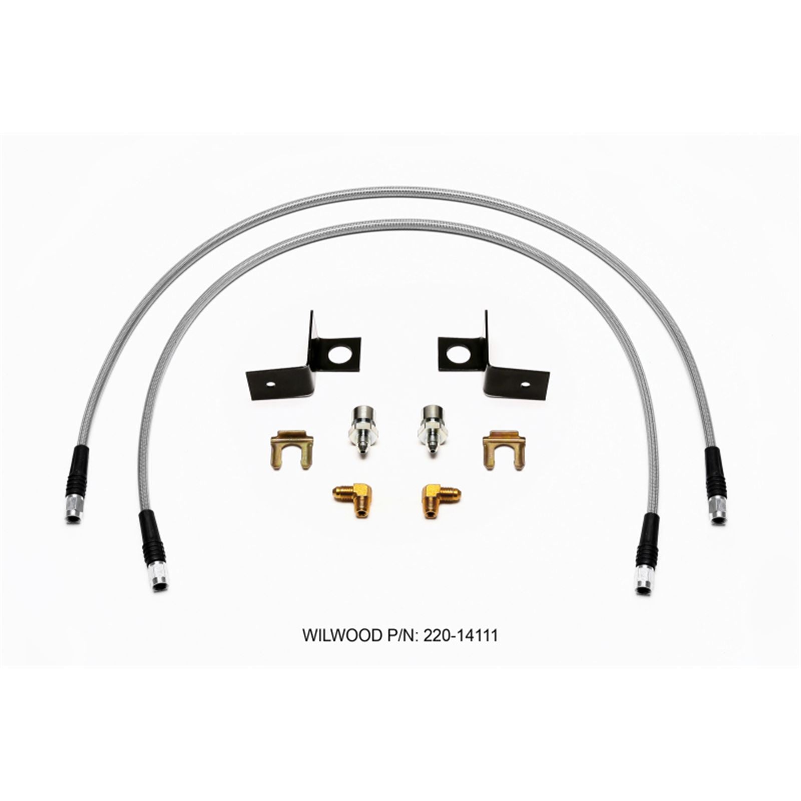 Wilwood Flexline Kit 30 inch -3 3/8-24 IF 1/8 NPT 90 Degree [MPN: 220-14111]_1822524