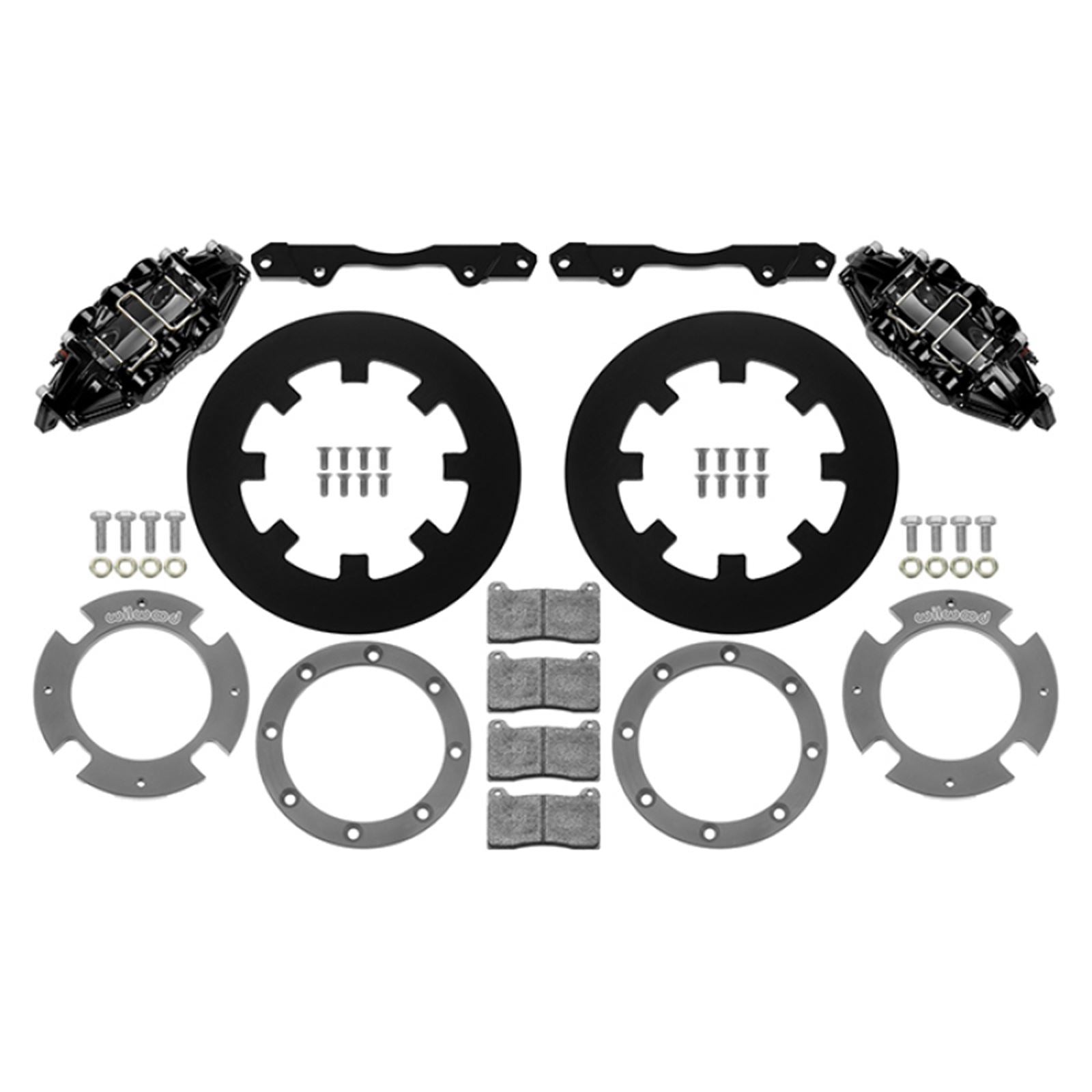 Wilwood 17-21 Can-Am X3RS Black 6-Piston Rear Kit 11.25in - Undrilled Rotors [MPN: 140-16629]_1820194