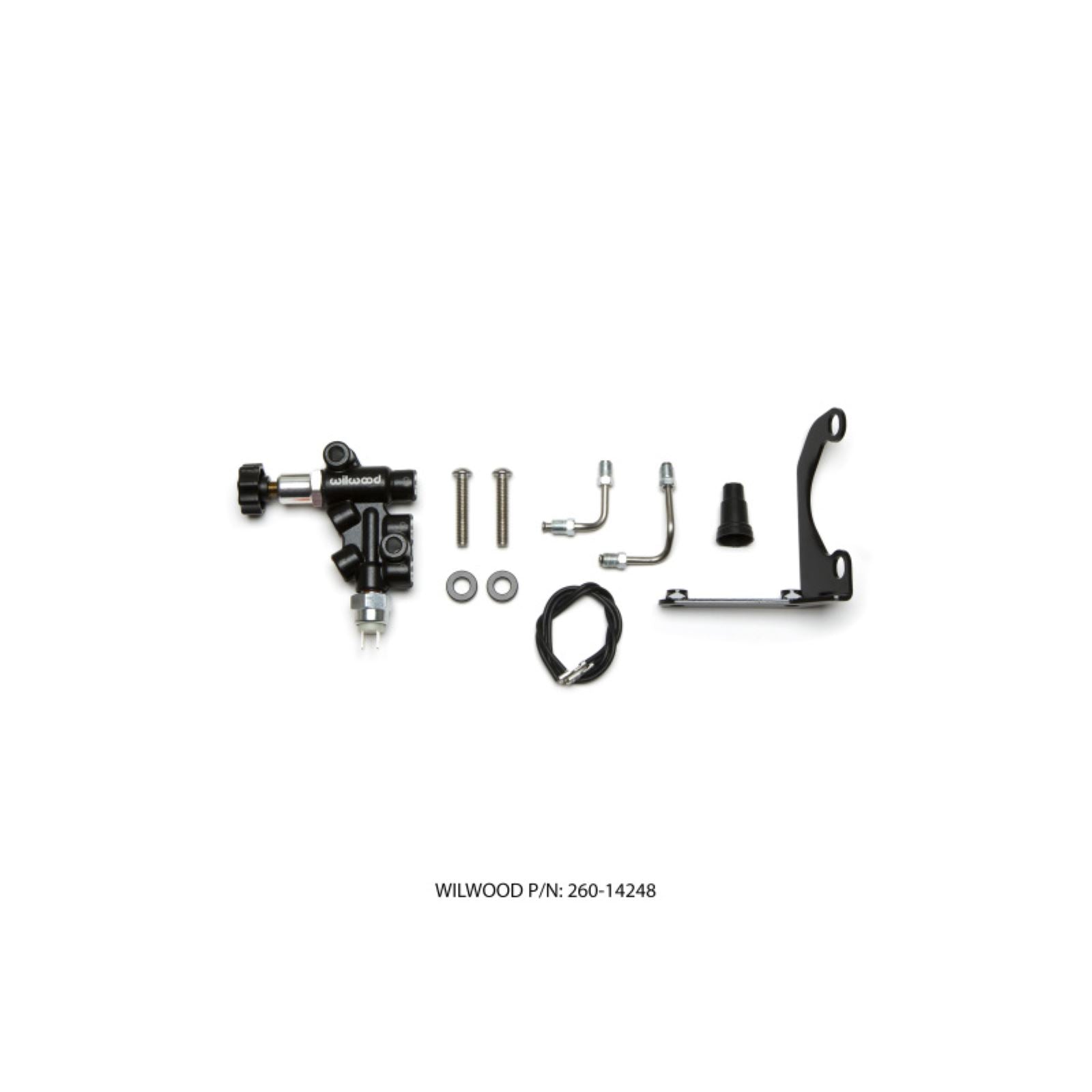 Wilwood Tandem Remote Master Cylinder Mounting Bracket L/H Kit w/ Prop Valve [MPN: 260-14248]_1817113