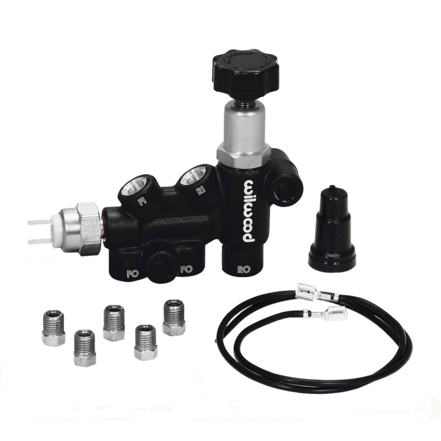 Wilwood Proportioning Valve - Knob Adjust 3/8-24 IF Combo w/switch [MPN: 260-11179]_1817131